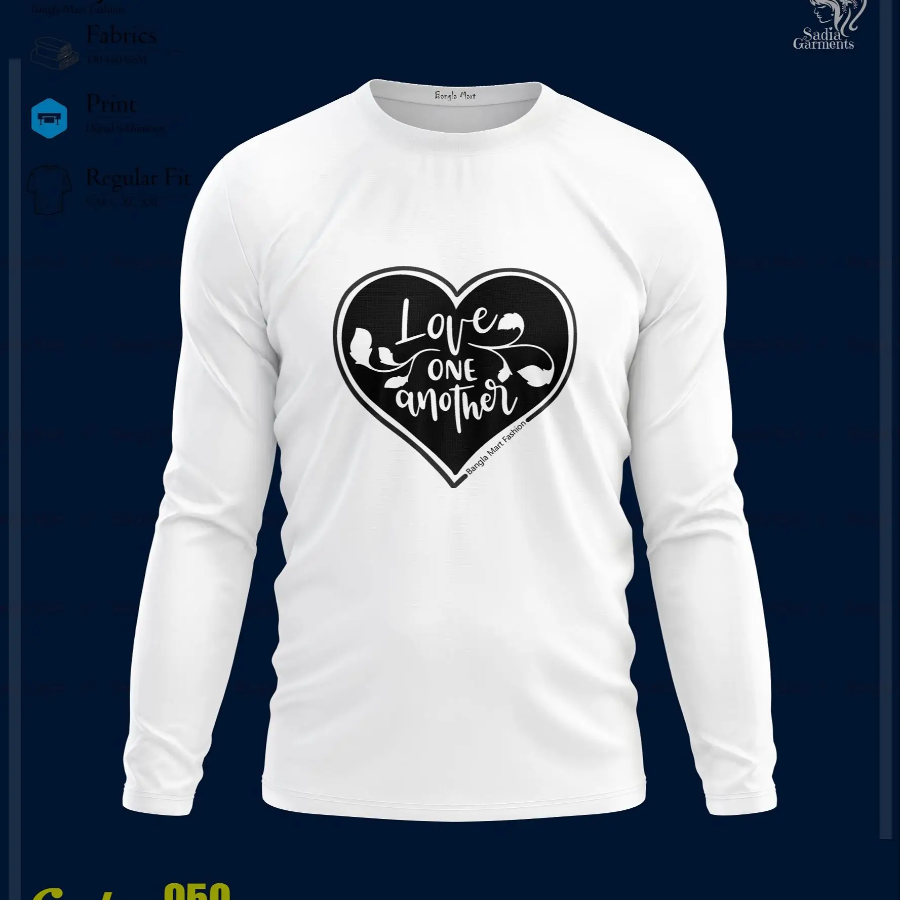 Picture of Embrace Winter Style with 2024 New Full Sleeve Fashionable T-Shirt For Men - Comfortable Year-Round Wear