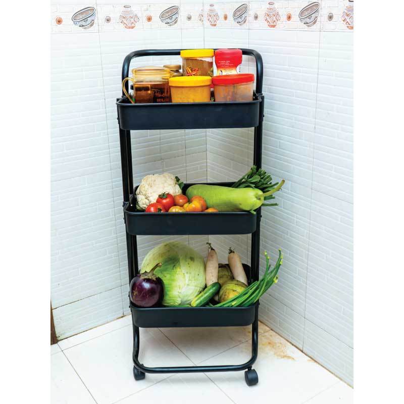 Picture of 3 LAYER MULTIPURPOSE TROLLEY RACK