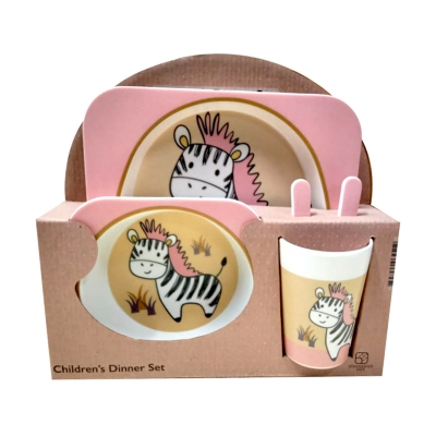 Picture of Children Bamboo Dinner Set- Assorted