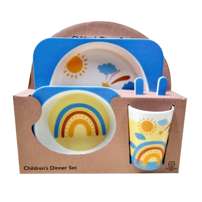 Picture of Children Bamboo Dinner Set- Assorted
