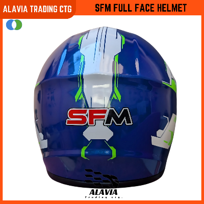 SFM 360V High-Speed Full Face Bike Helmet – Stay protected in style with this aerodynamic helmet featuring a durable ABS shell and striking red & white graphics. Designed for comfort, safety, and high-speed rides.