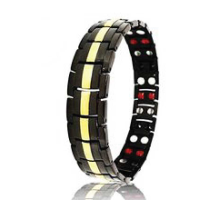 Picture of Titanium Magnetic Bracelet Double Row 4 Element