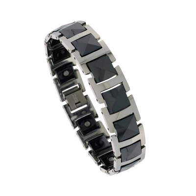 Picture of Ceramic Gold Tungsten Magnetic Therapy Bracelet 074