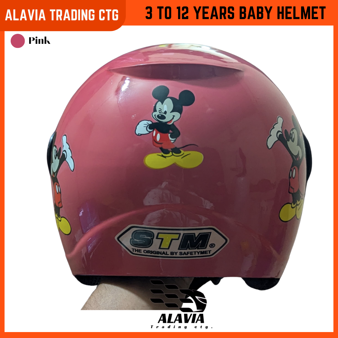 Open Face Stylish Leather Bike Helmet With Visor For Men And Women - Black & Blue