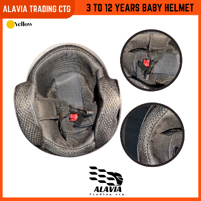 Baby Bike Helmet for Kids (3–12 Years) – Boys & Girls Safety Cycling Helmet – Yellow