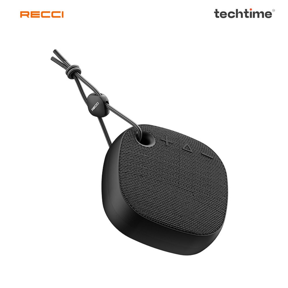 Picture of Recci RSK-W43 Outdoor Portable Wireless Speaker, Hi-Fi 5W, 1200mAh Battery-Black