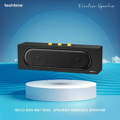 Picture of Recci RSK-W47 Dual Speaker Wireless Speaker - 10W Hi-Fi, TWS, Bluetooth 5.4, 6H Playtime