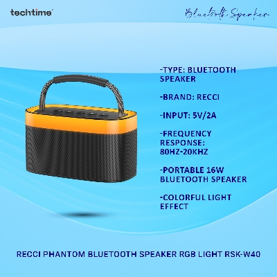 Picture of Recci Phantom Bluetooth Speaker RGB Light RSK-W40
