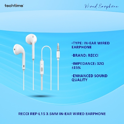 Picture of Recci REP-L15 3.5mm In-Ear Wired Earphone