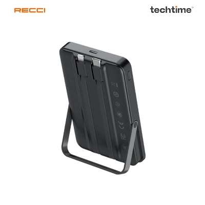 Picture of Recci RPB-W27 GALAXY Magnetic Charging Power Bank With Holder, Black Color
