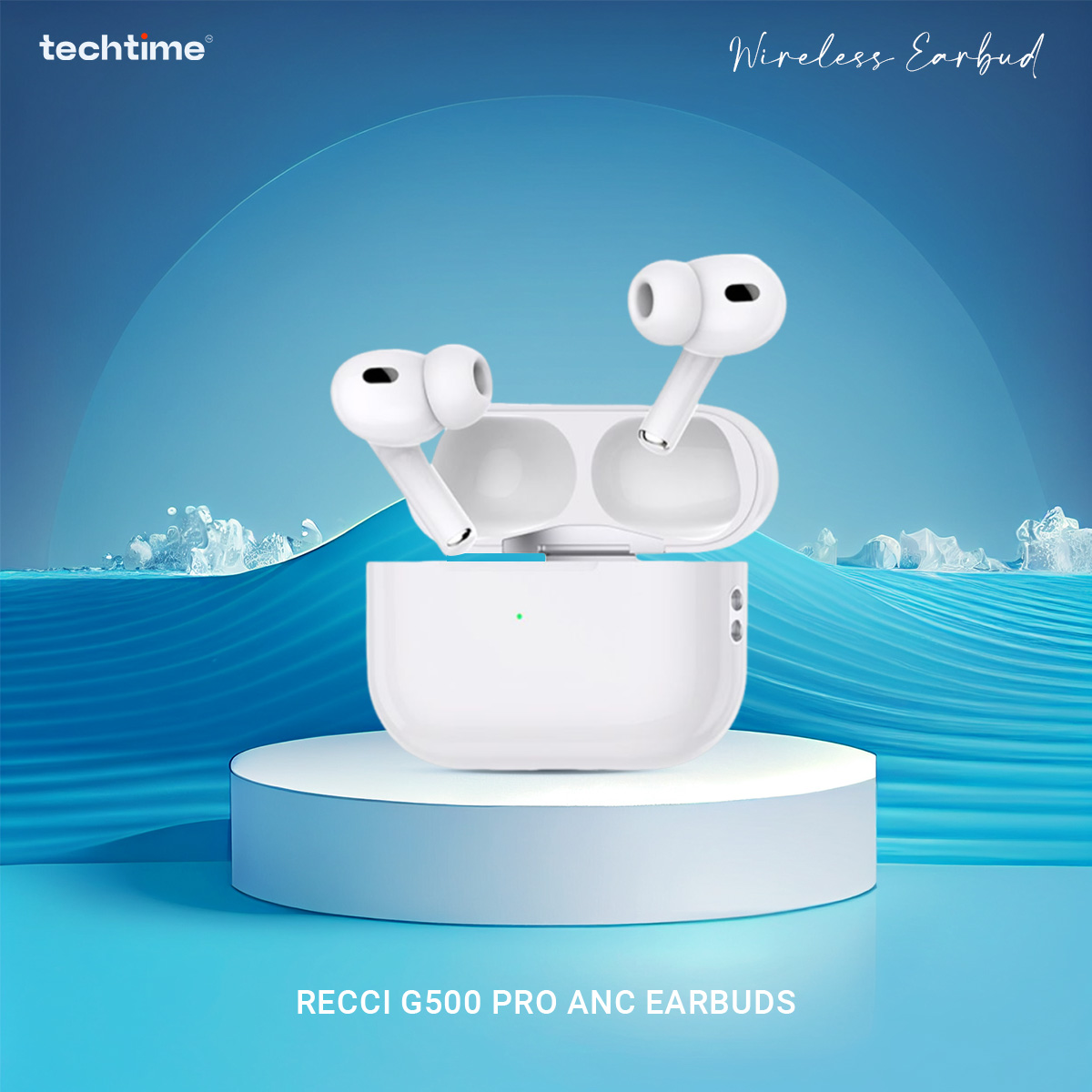 Picture of Recci G500 Pro ANC earbuds - spatial audio, wireless charging, apple popup, active noise cancellation