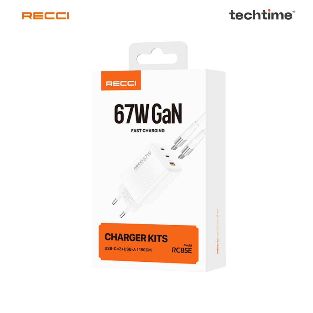 Picture of Recci RC85ECC 67W Travel Smart USB Charger with 1.5 meter cable