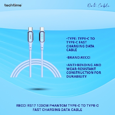 Picture of Recci RS17 120cm Phantom Type-C To Type-C Fast Charging Data Cable