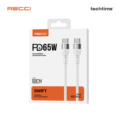 Picture of Recci RS11CC 100cm Type-C To Type-C Swift Series Silicone Data Cable
