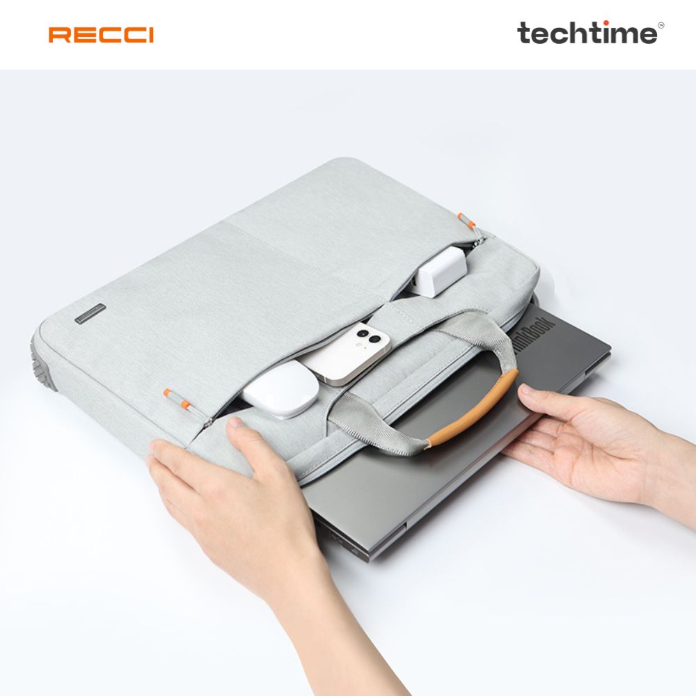 Picture of Recci RCS-S25 Protective Laptop Bag, Black Color, 16 Inches, Pioneer Series