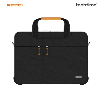 Picture of Recci RCS-S25 Protective Laptop Bag, Black Color, 16 Inches, Pioneer Series