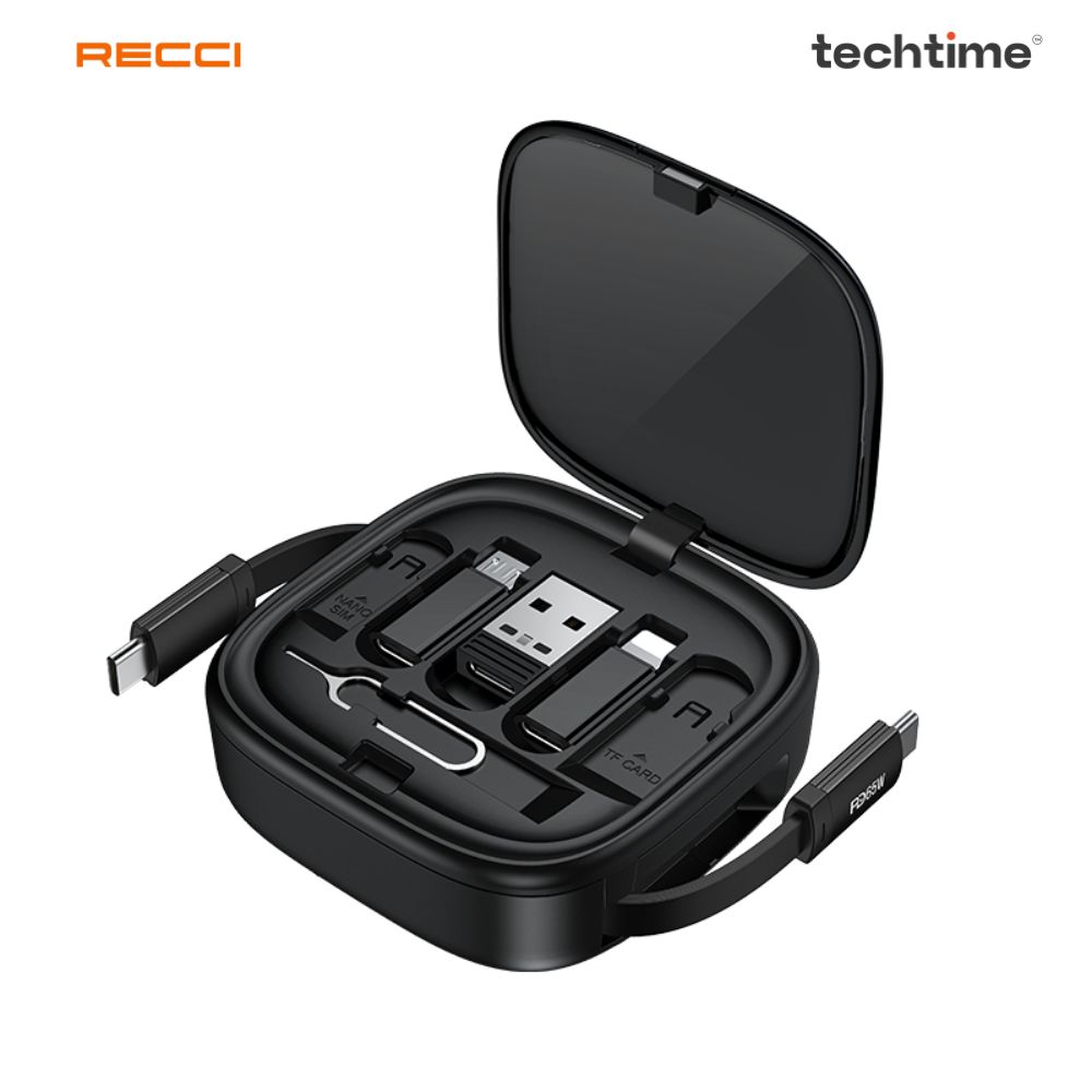 Picture of Recci RS36T Multifunction (5-in-1 ) PD65W Fast Charging DATA CABLE SET