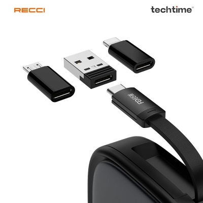 Picture of Recci RS36T Multifunction (5-in-1 ) PD65W Fast Charging DATA CABLE SET