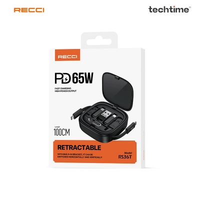 Picture of Recci RS36T Multifunction (5-in-1 ) PD65W Fast Charging DATA CABLE SET