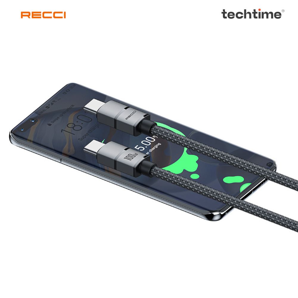 Picture of Recci RS08 120cm Type-C To Type-C Warrior Fast Charging Data Cable