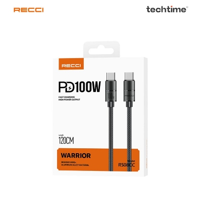 Picture of Recci RS08 120cm Type-C To Type-C Warrior Fast Charging Data Cable
