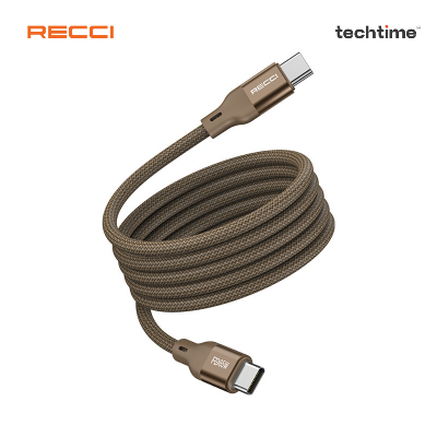Picture of Recci RS23CC 100cm Type-C To Lightning Magnetic Data Cable, Titanium Gold Color