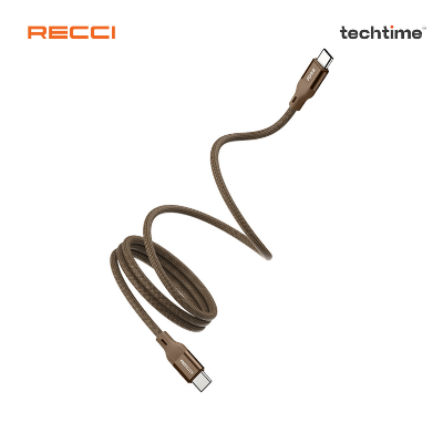 Picture of Recci RS23CC 100cm Type-C To Lightning Magnetic Data Cable, Titanium Gold Color