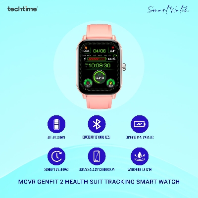 Picture of MOVR GenFit 2, 2.01 HD Display, AI Assistant Complete Health Suit Tracking Smart Watch