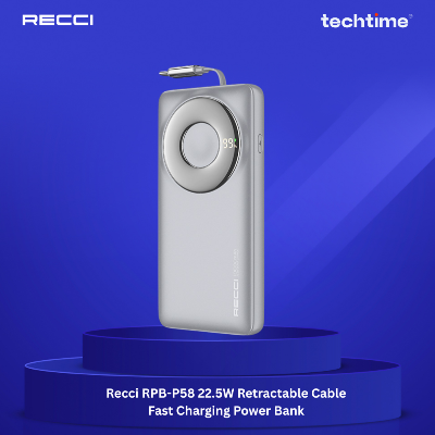 Picture of Recci RPB-P58 22.5W Retractable Cable Fast Charging Power Bank