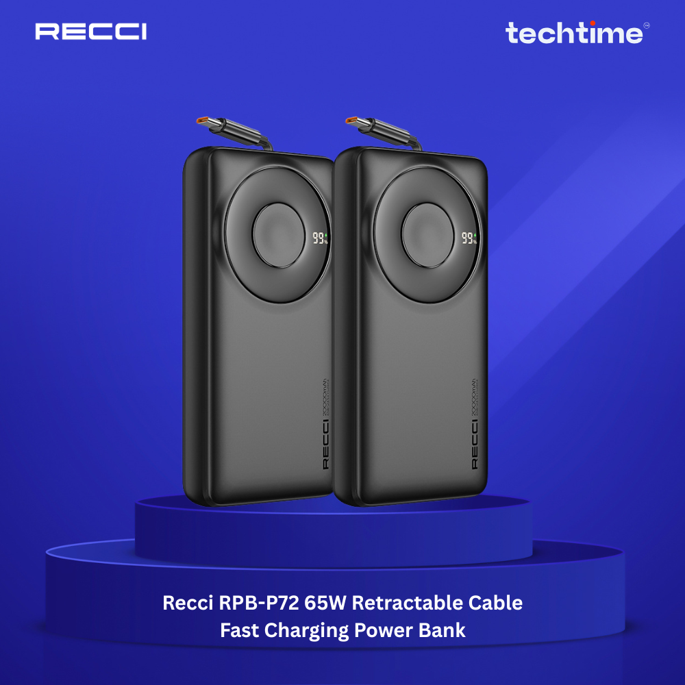Picture of Recci RPB-P72 65W Retractable Cable Fast Charging Power Bank