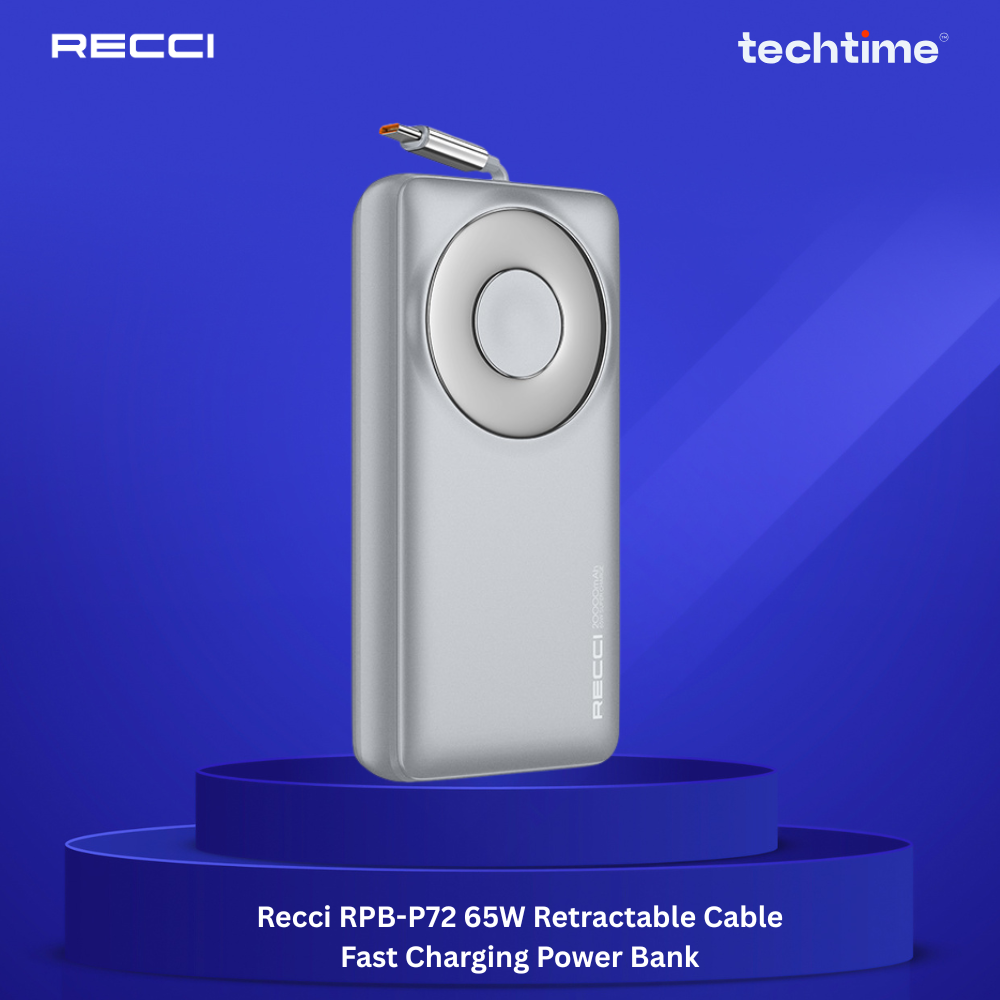 Picture of Recci RPB-P72 65W Retractable Cable Fast Charging Power Bank