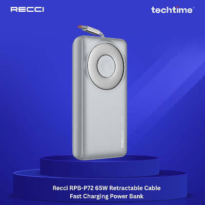 Picture of Recci RPB-P72 65W Retractable Cable Fast Charging Power Bank