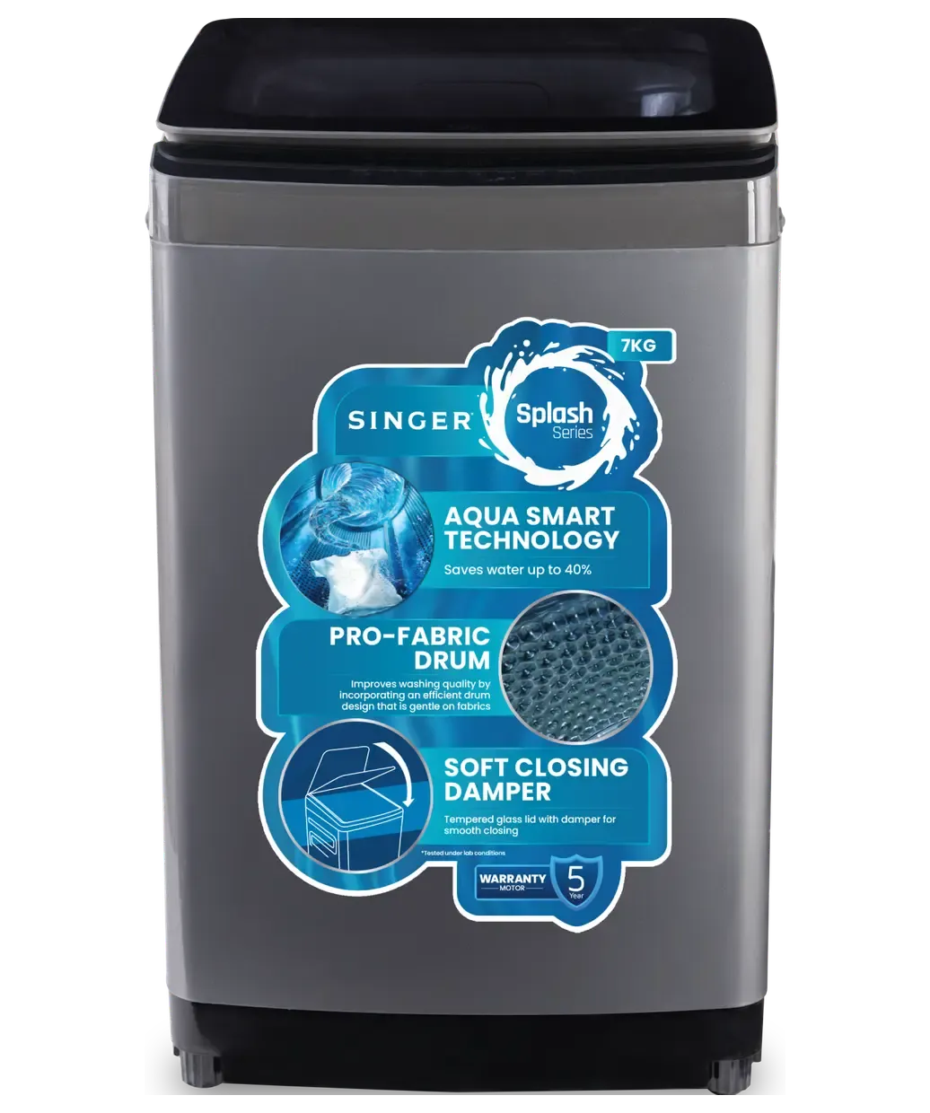 Picture of Singer 7 KG Top Load Washing Machine (S300ATL70ISMJG1)