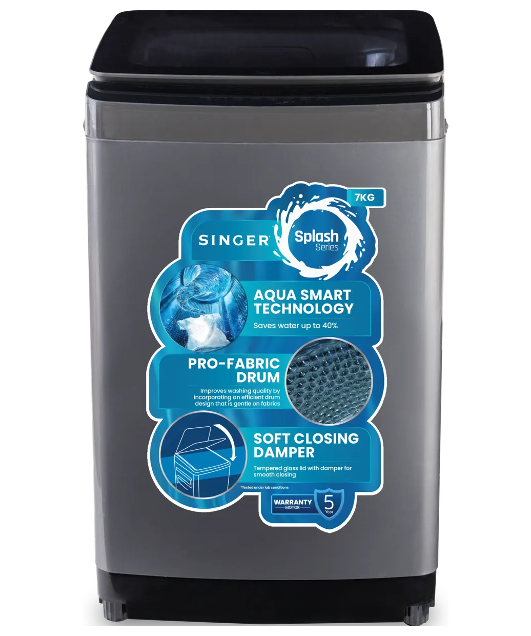 Picture of Singer 7 KG Top Load Washing Machine (S300ATL70ISMJG1)