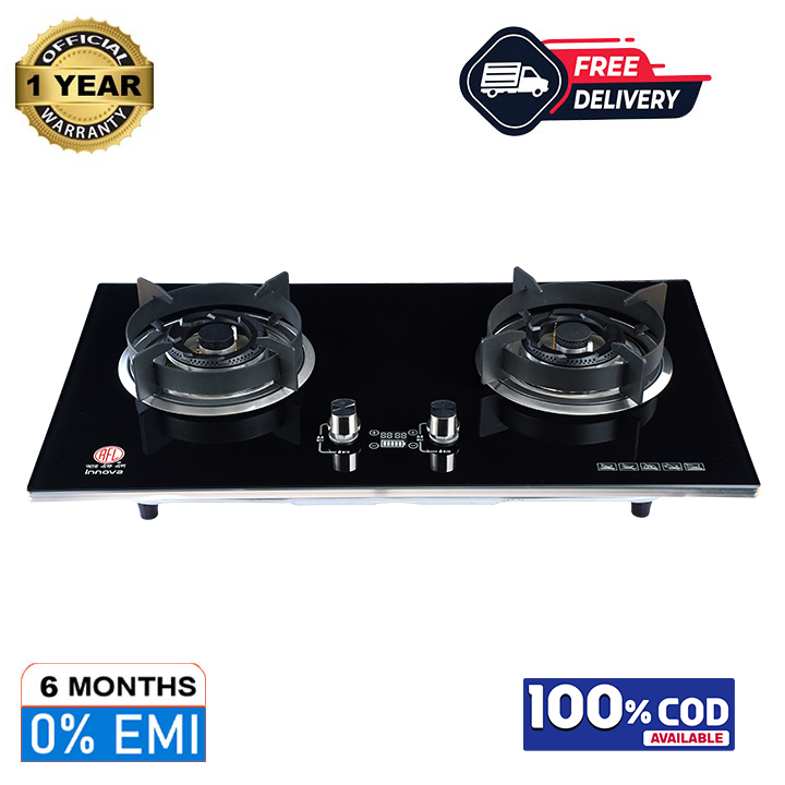 Buy RFL BUILT IN GLS NG HOB SEMI TOUCH INNOVA with Timer Option and Flame failure Device Online at Best Price