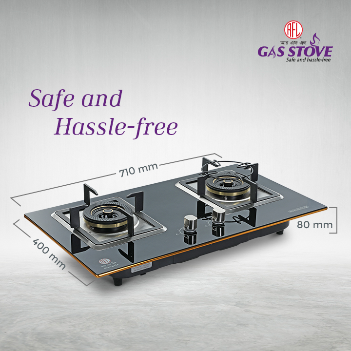 Picture of RFL Double Built In Glass Hob/Gas Stoves/Gas Burner Marigold (Natural Gas)