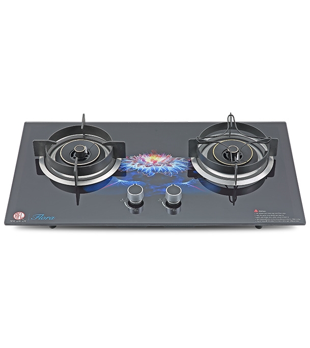 Buy RFL Built In HOB Double Gas Stove FLORA LPG online at Best Price