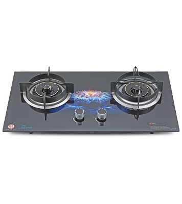 Buy RFL Built In HOB Double Gas Stove FLORA LPG online at Best Price