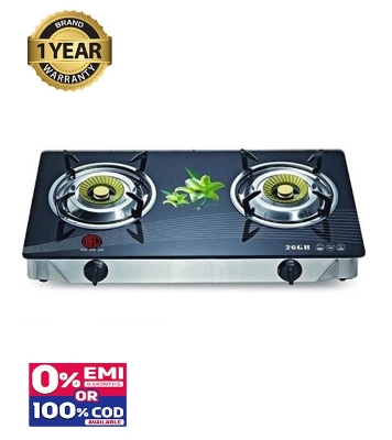 Picture of RFL Double Glass Auto Gas Stove 26 GR (Cylinder Gas)