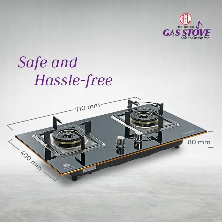 Picture of RFL Double Built In Gls Hob Marigold (Cylinder Gas)