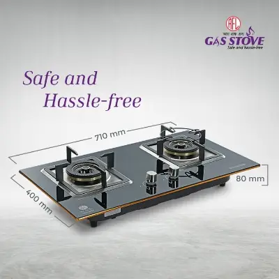 Picture of RFL Double Built In Gls Hob Marigold (Cylinder Gas)