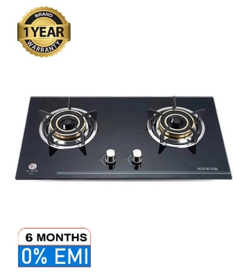 Picture of RFL Double Built In Glass Hob Iris (Line Gas)