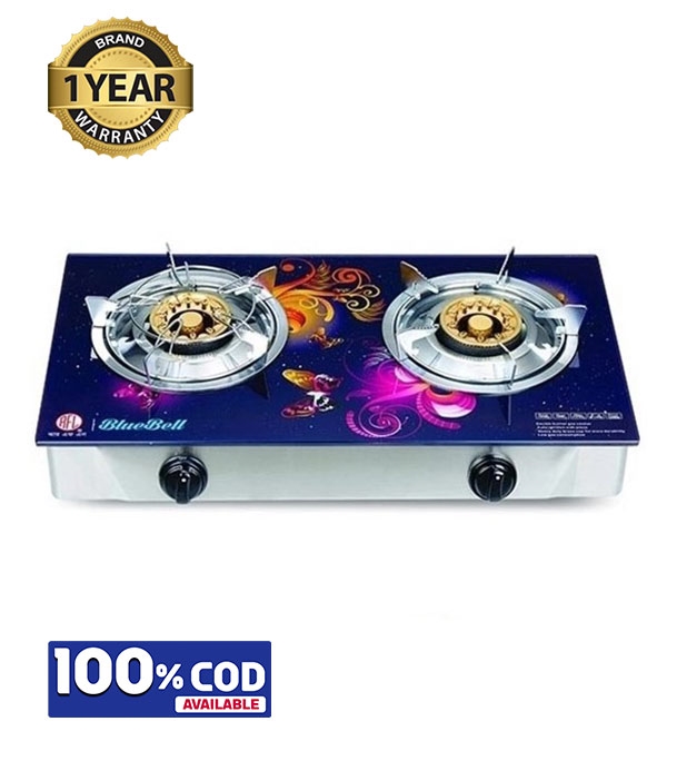Picture of RFL Double Glass Ng Gas Stove Bluebell (Line Gas)