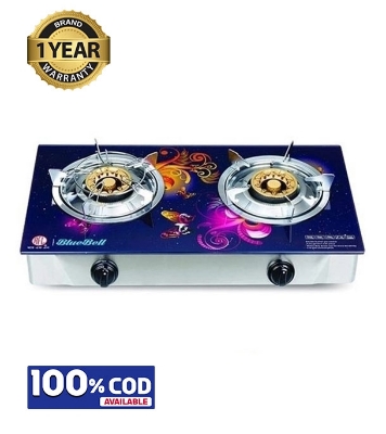 Picture of RFL Double Glass Ng Gas Stove Bluebell (Line Gas)