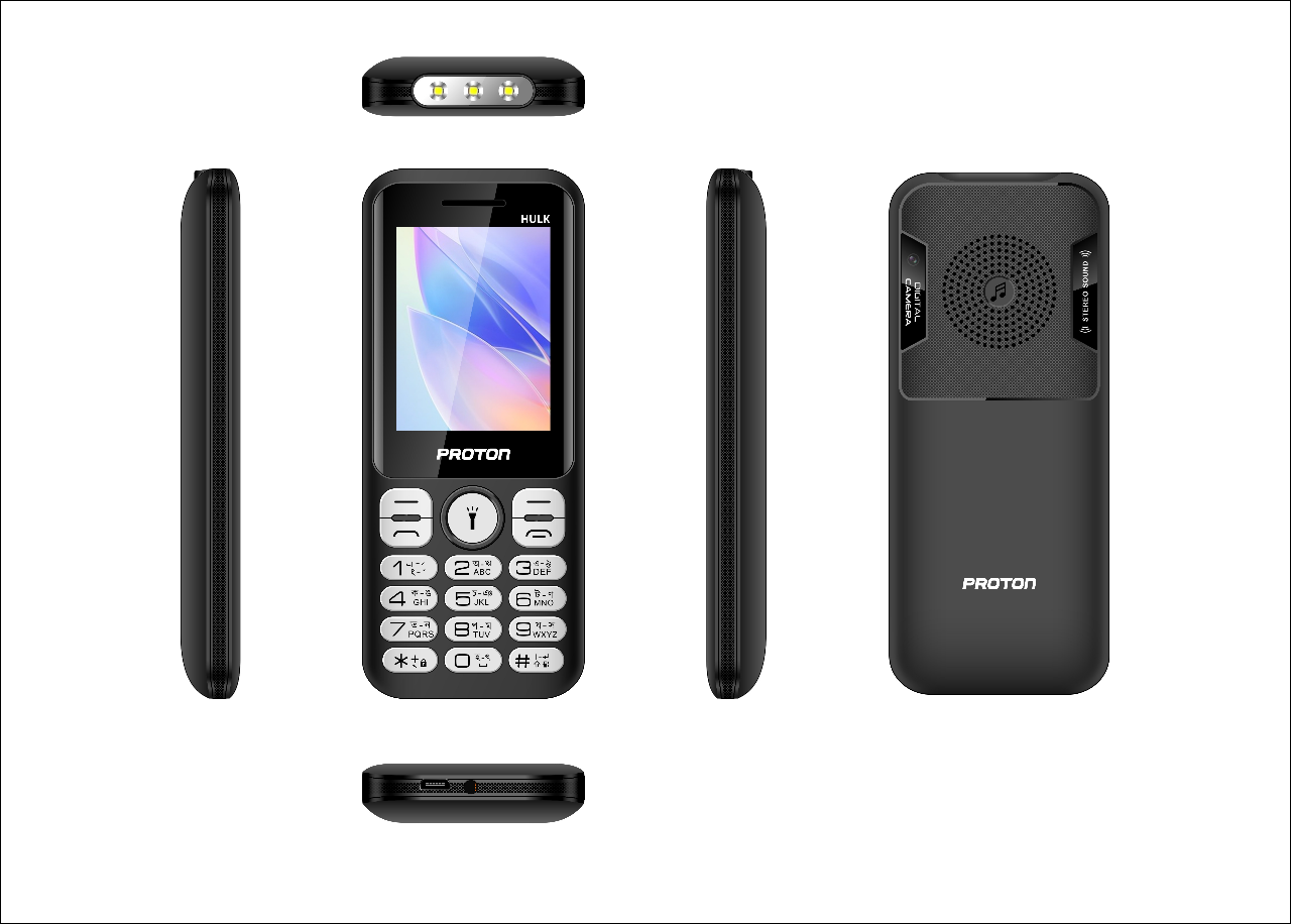 Buy Proton Mobile Phone-RE-HULK with 3000mAh Li-ion Battery and 2.4  inch, Bright Color Display and   Automatic Call Recorder (Multi Color) at Best Price in Bangladesh