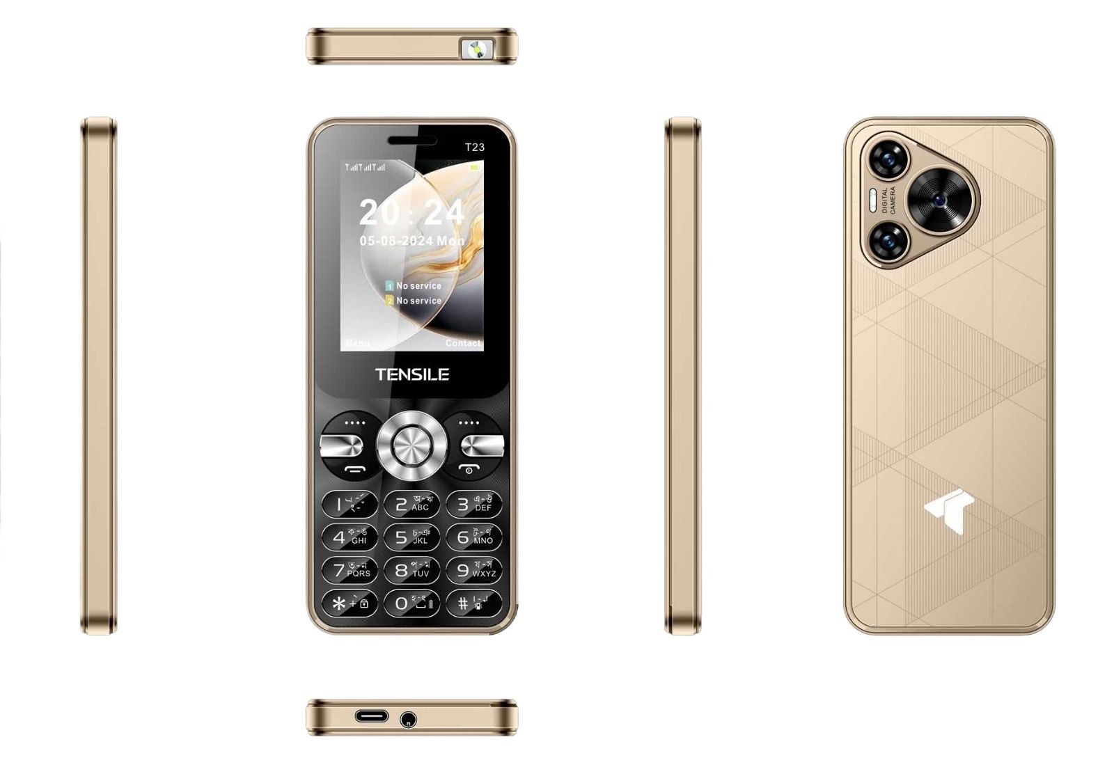 Picture of TENSILE EXTREME T23, 2.4'' LCD Display, The Ultra Slim Feature Phone