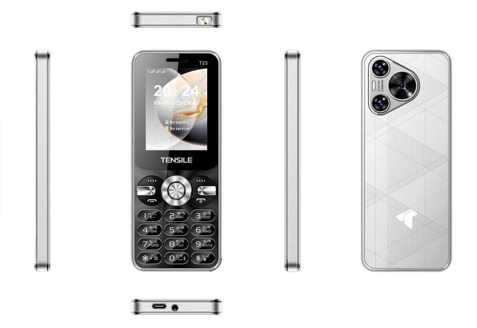 Picture of TENSILE EXTREME T23, 2.4'' LCD Display, The Ultra Slim Feature Phone
