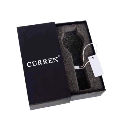 Picture of Curren 8106-Stainless Steel Analog Clock for Men-Black