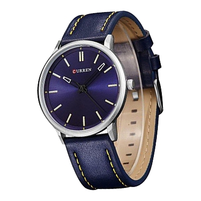 Picture of CURREN C8233L Blue Artificial Leather Analog Watch for Men - Royal Blue