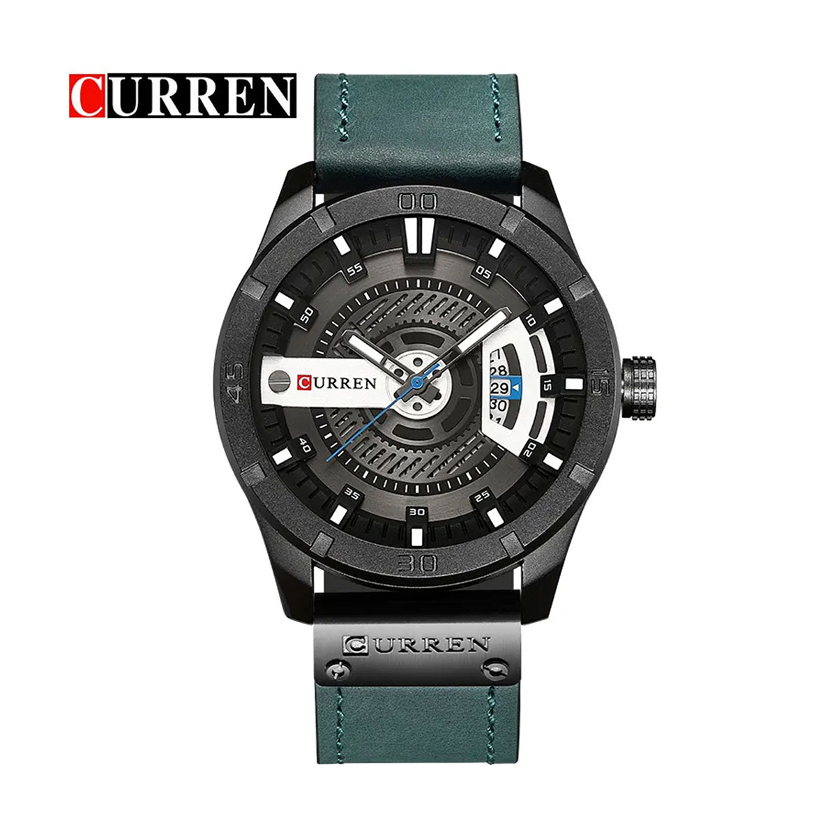 Picture of Curren 8301 - Blue Leather Analog Watch for Men